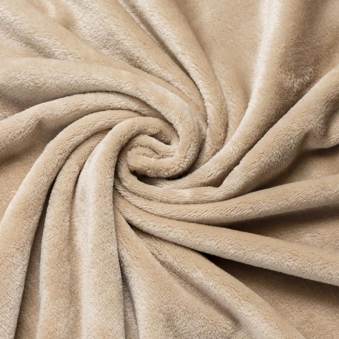 Plaid doux flanelle (180 x 230 cm) Didou Marron glacé