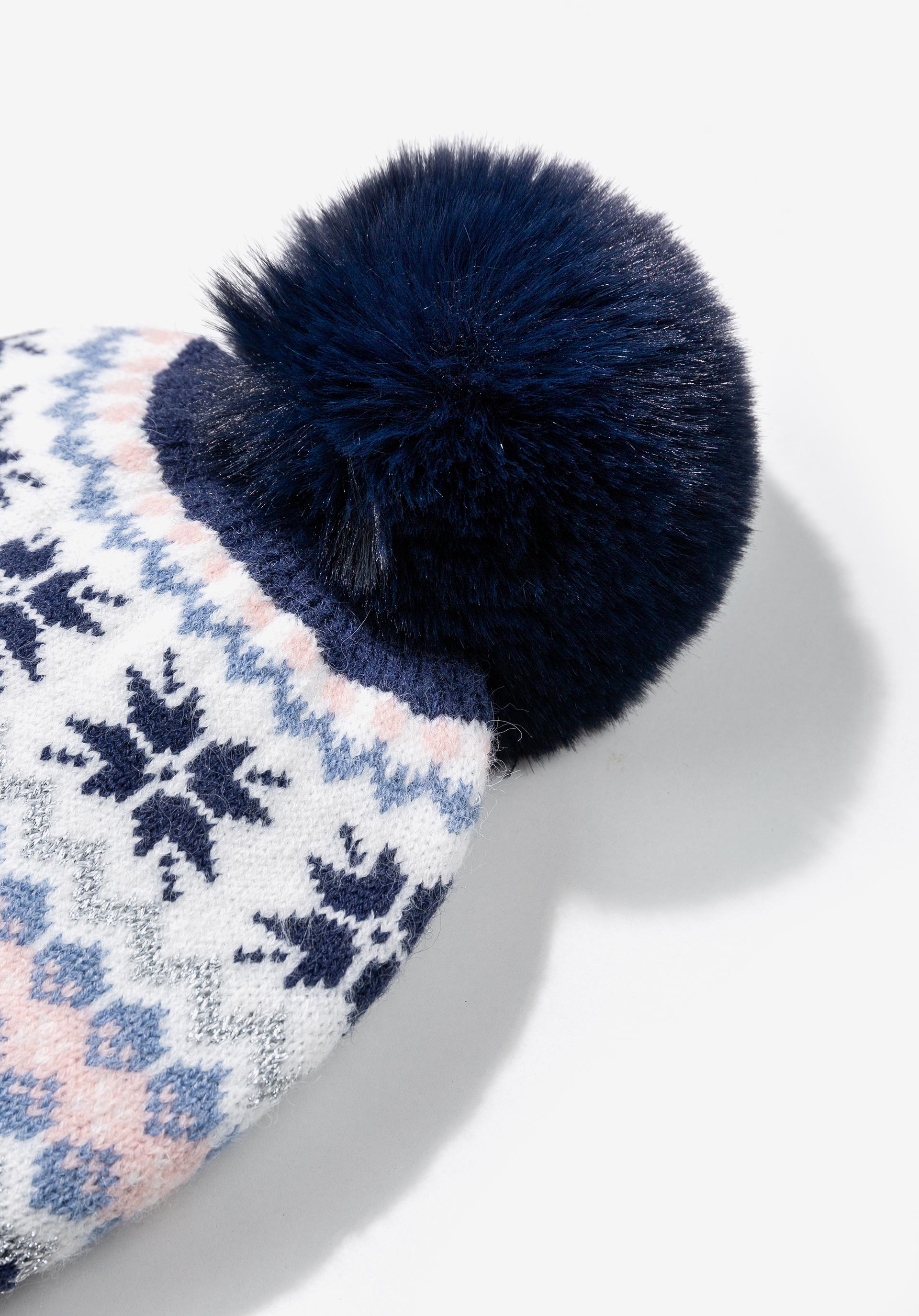 Gorro Estampado com Pompom