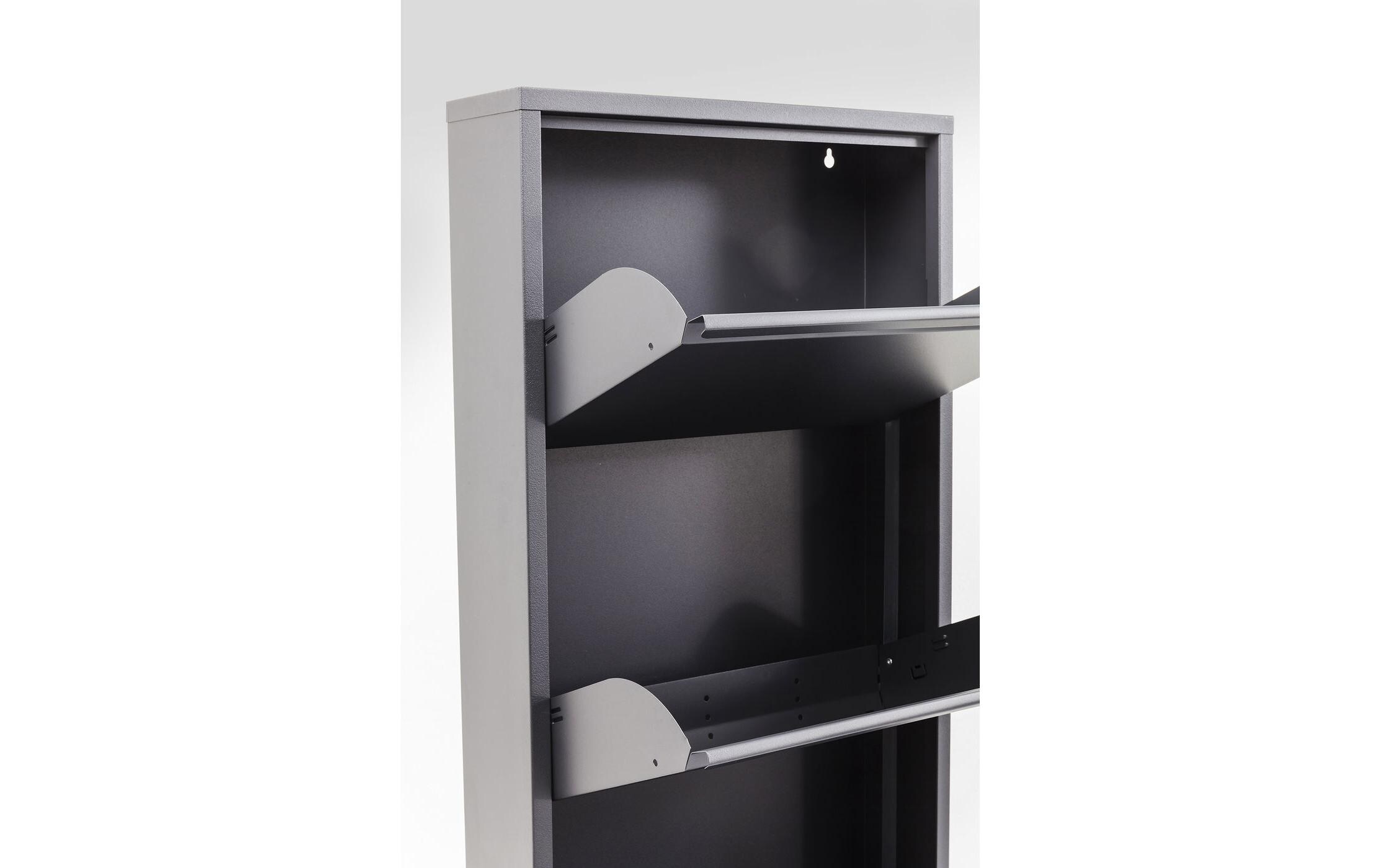 Schuhschrank Caruso 5-er, 50 x 170 cm, Grau<br>Schuhschrank