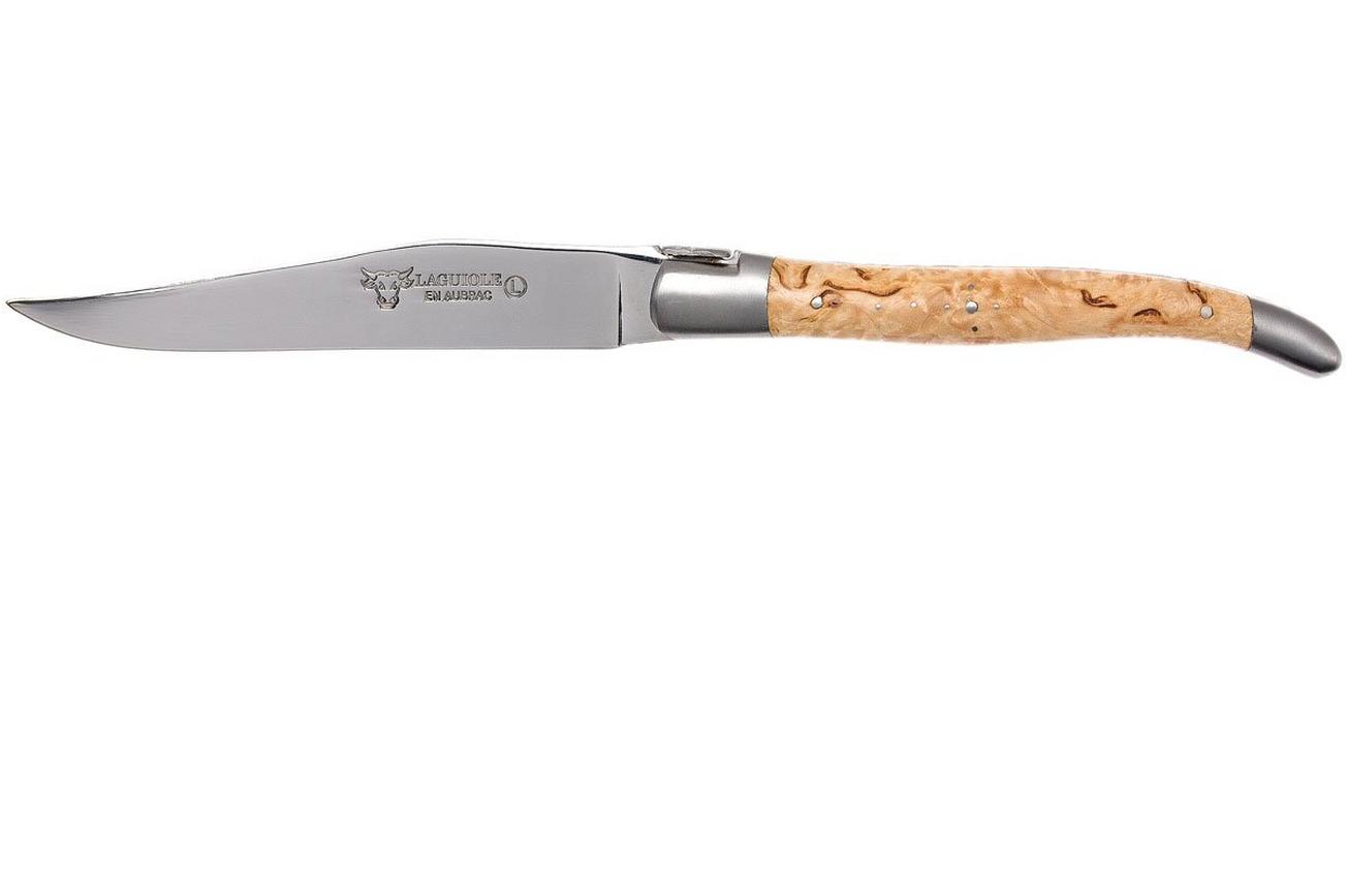 Laguiole en Aubrac steakmessenset 6-delig berkenhout, 62C99BHIH