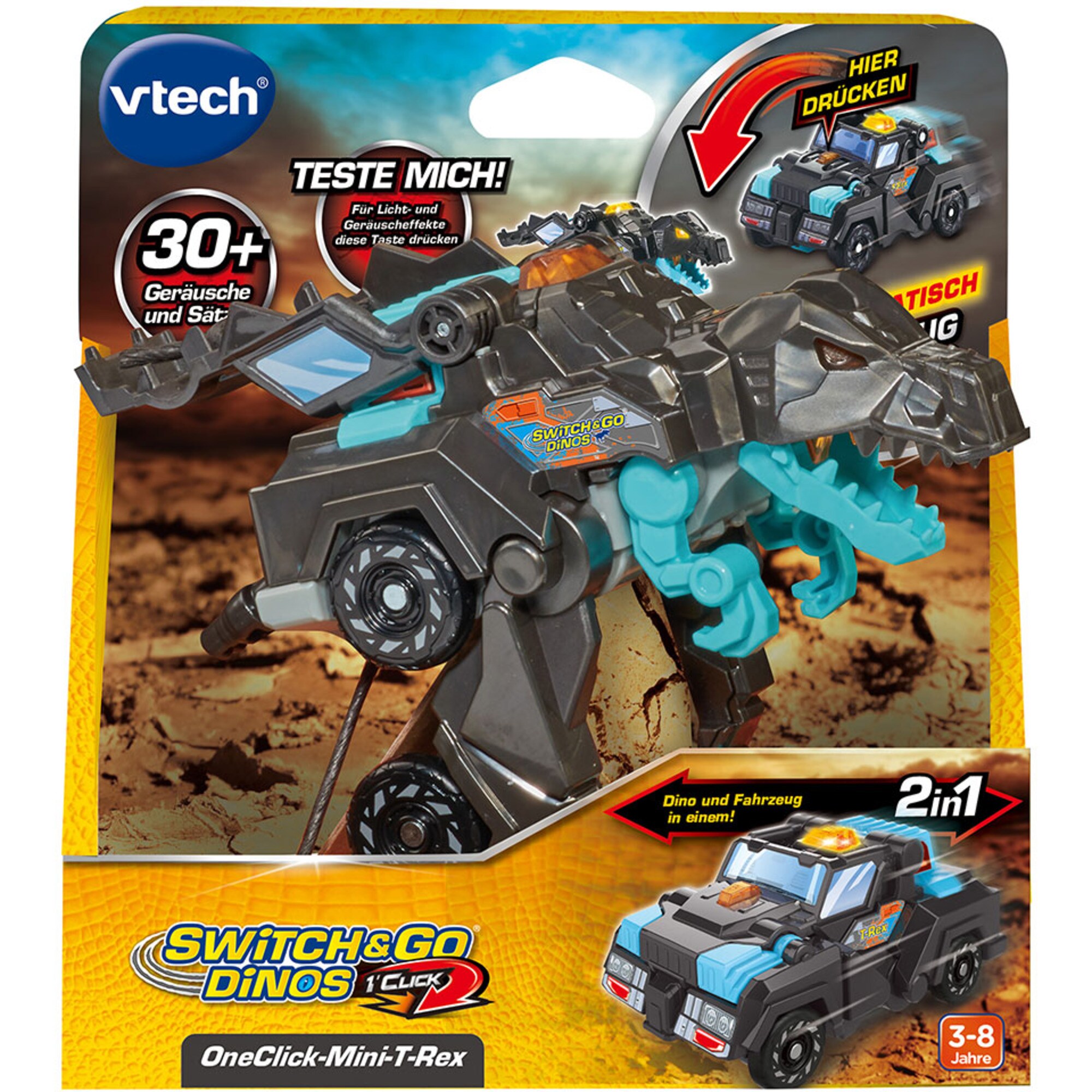 Vtech Spielfigur Switch & Go Dinos - OneClick-Mini-T-Rex
