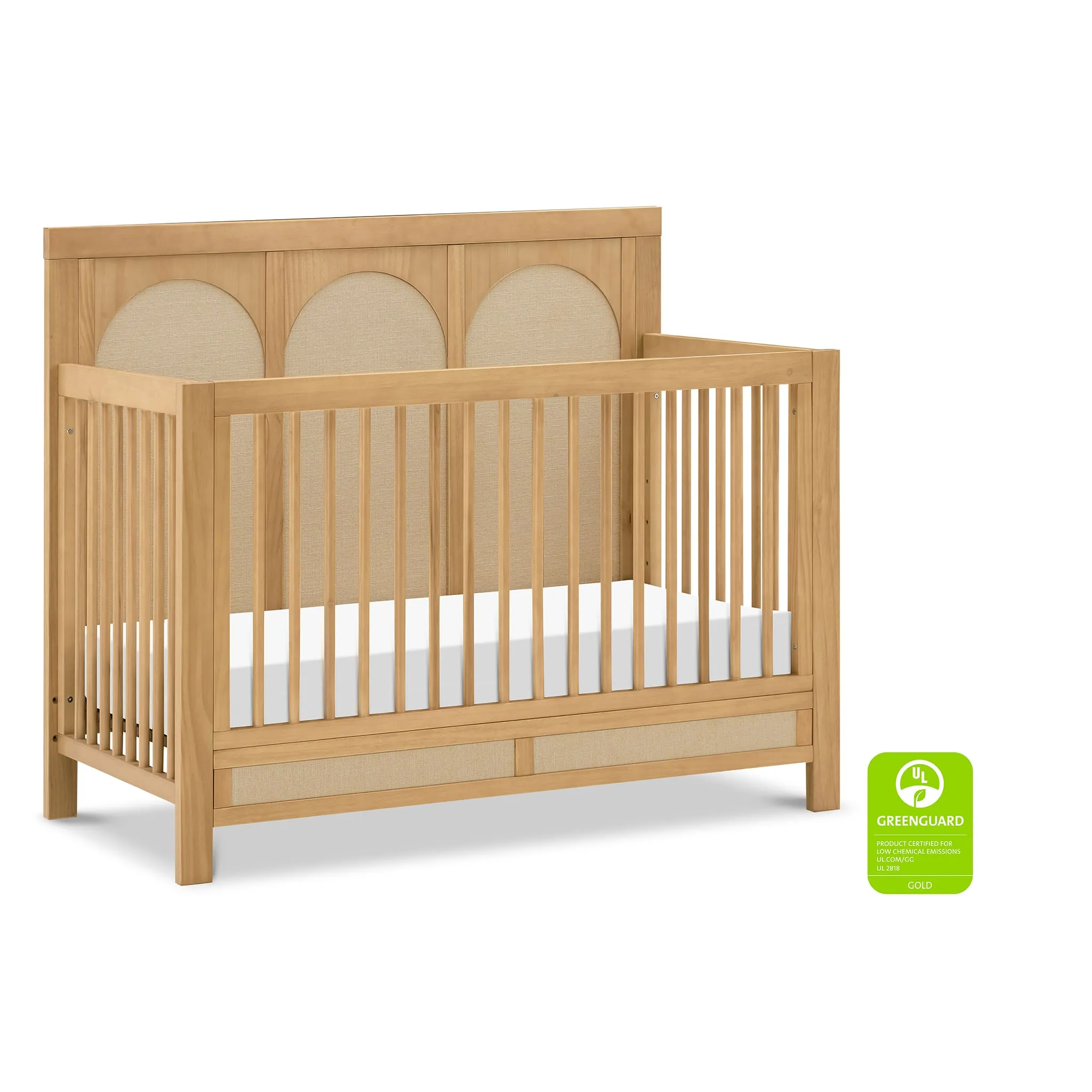 DaVinci Couchette Convertible 4-en-1 Eloise - Miel et Tissu Eco-Weave