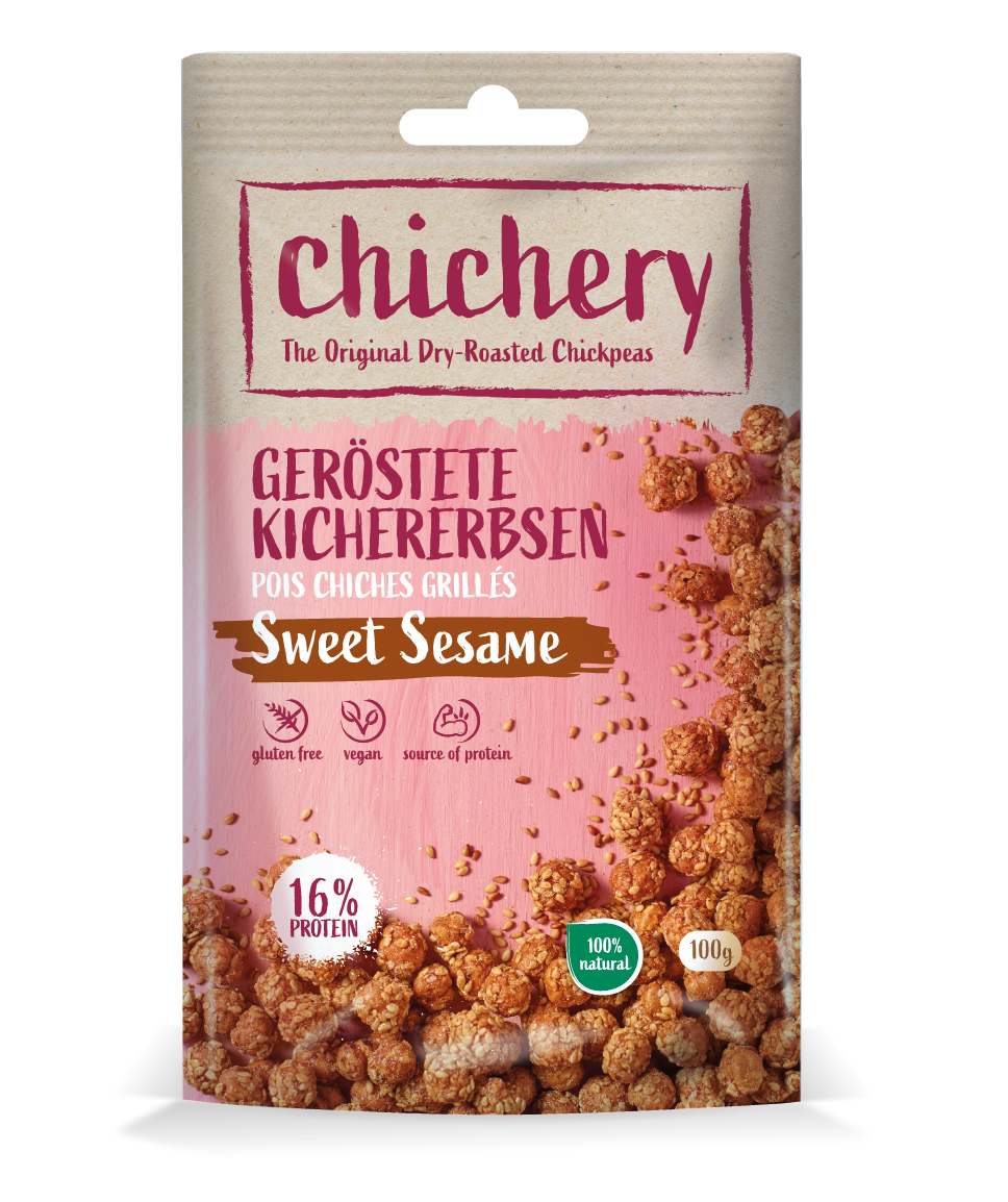 CHICHERY Kichererbsen<br>100 g, Beutel, Sweet Sesame