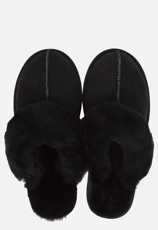 Bullboxer Pantoffels zwart Suede 270314