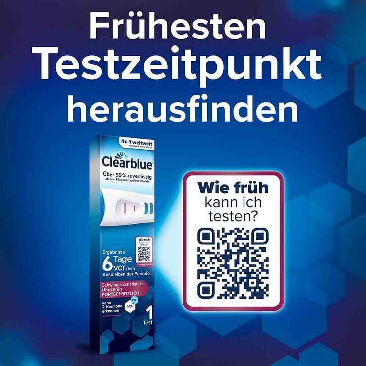 Clearblue Schwangerschaftst.6 Tage vor 2 Hormone, 1 St