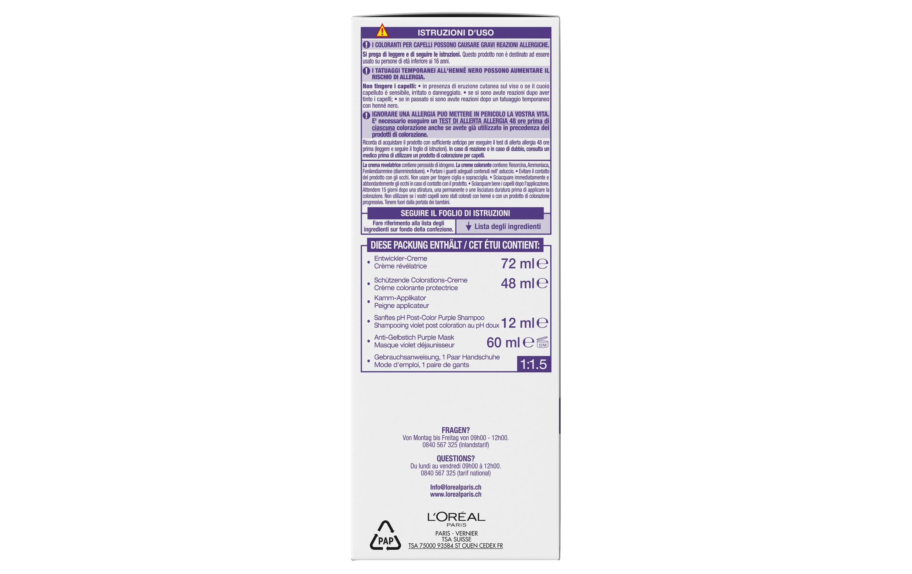 Haarcoloration Cool Crème 5.11 Ultra Kühles HellbraunDauerhafte Haarfarbe mit bis zu 100% Grauhaarabdeckung