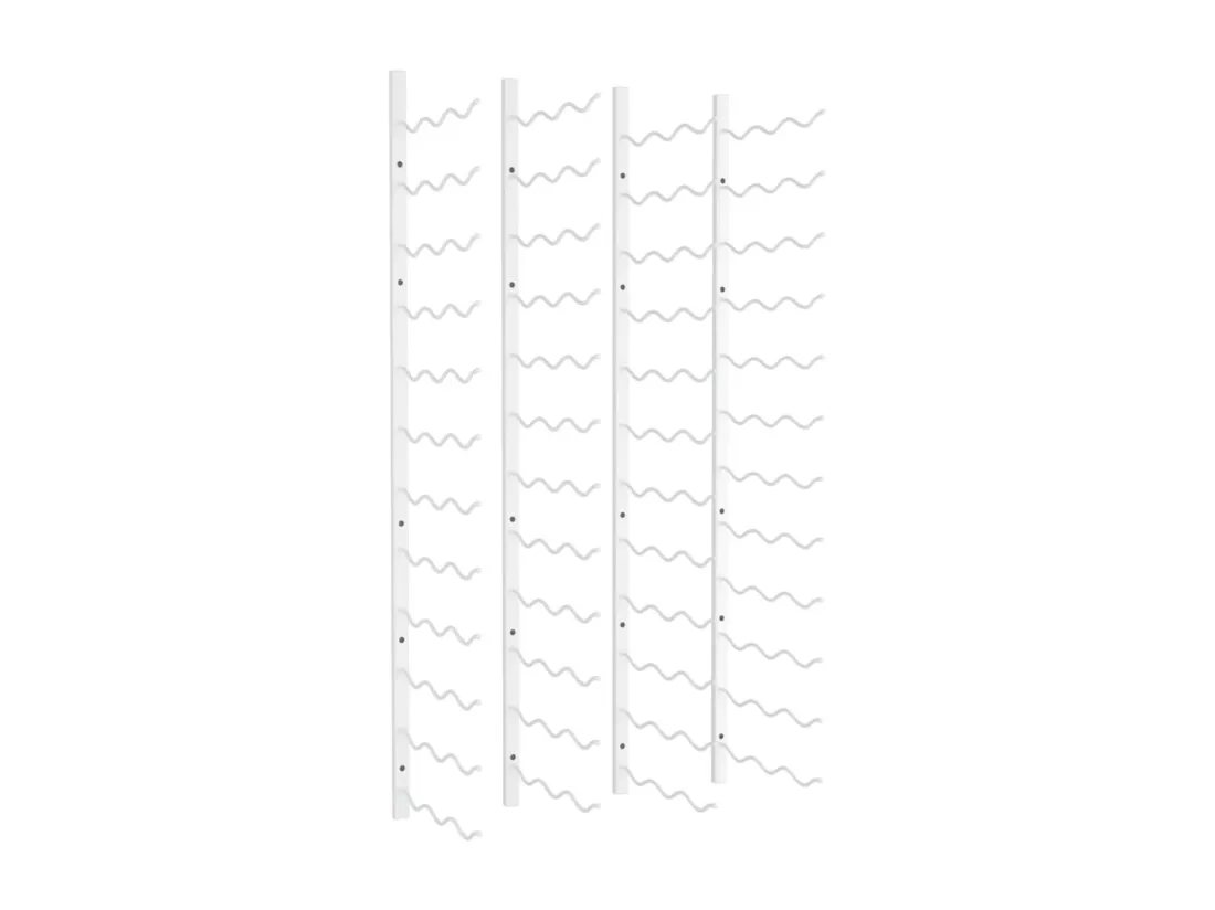 Casier à vin mural pour 36 bouteilles 2 pcs Blanc Fer