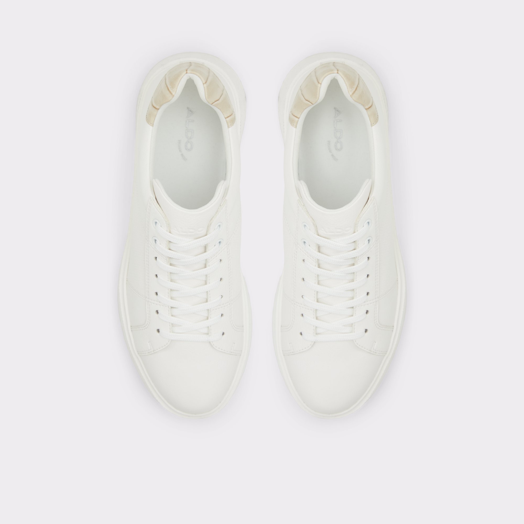 Primespec White Synthetic Smooth Men Sneakers