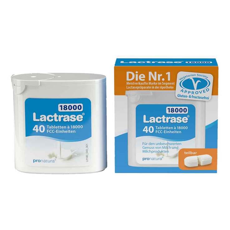 Lactrase 18.000 FCC Tabletten im Spender, 40 St