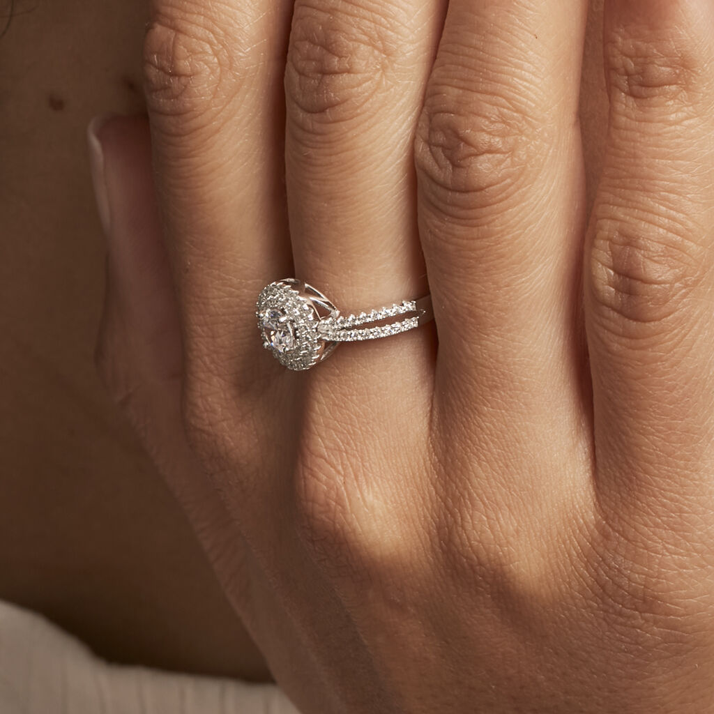 Bague Marie-felix Argent Blanc Oxyde De Zirconium