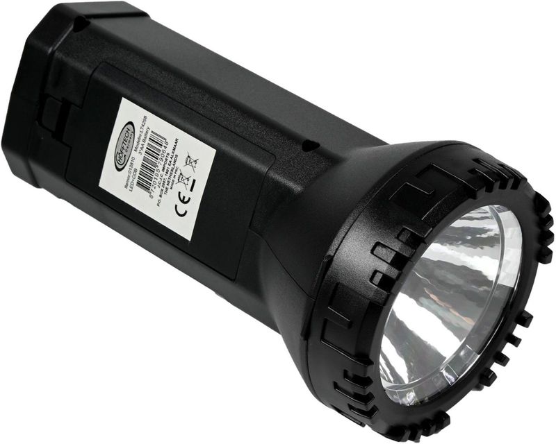 Hofftech - Zaklamp - Zwart - Krachtige LED - 1 Watt - COB Technologie