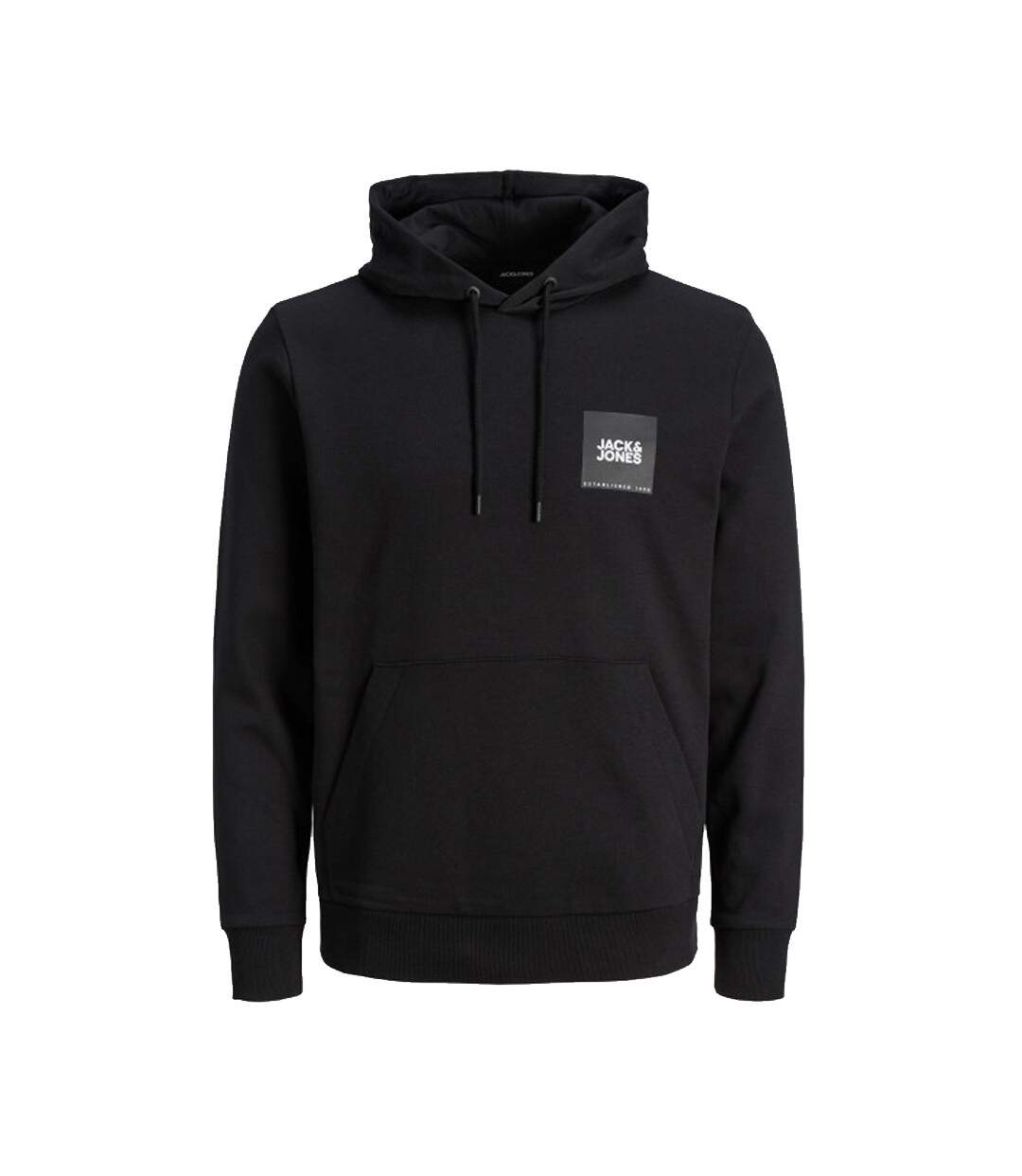 Sweat à Capuche Noir Homme Jack and Jones Hood