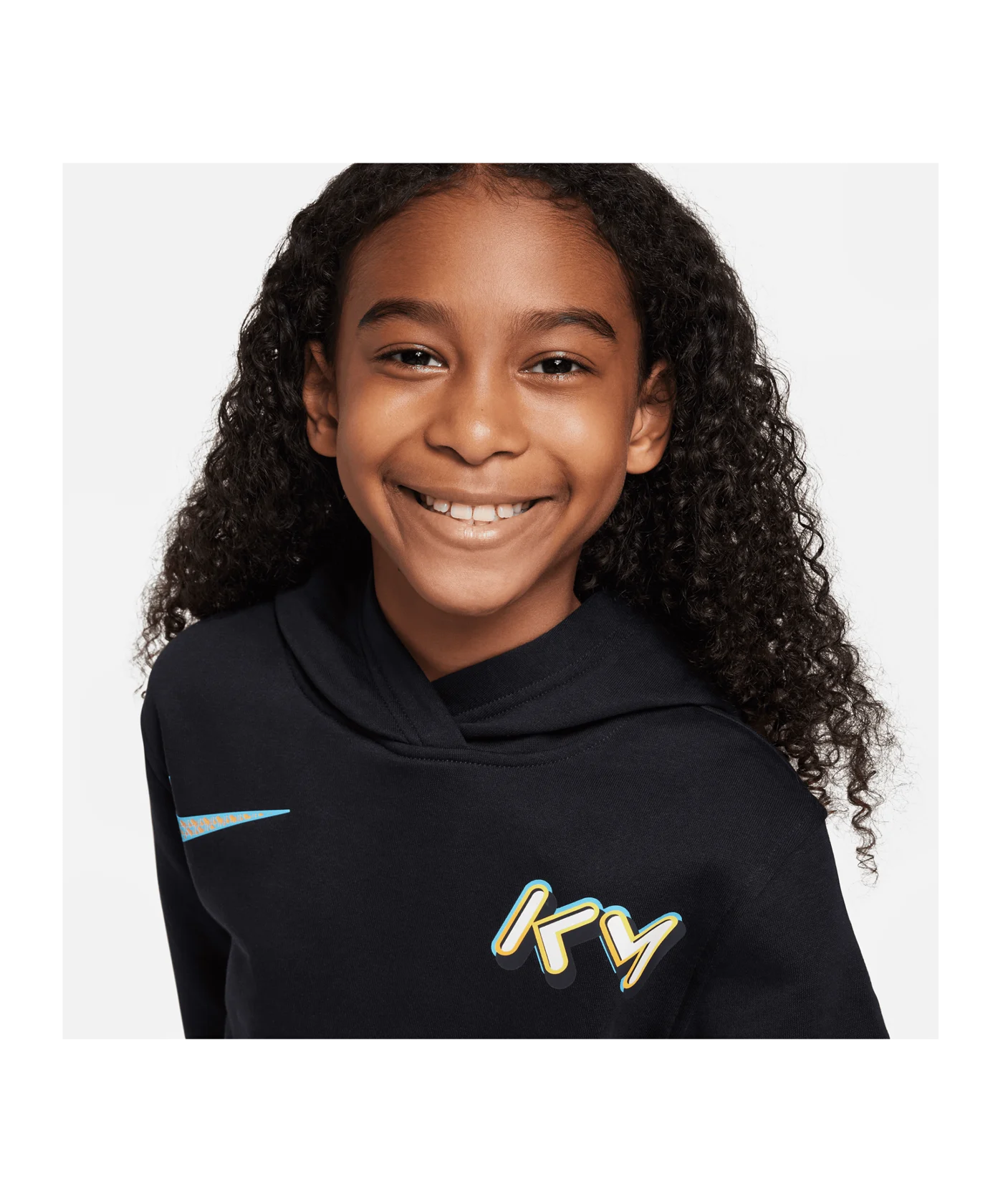 Nike Kylian Mbappé Hoody Kids Schwarz F010
