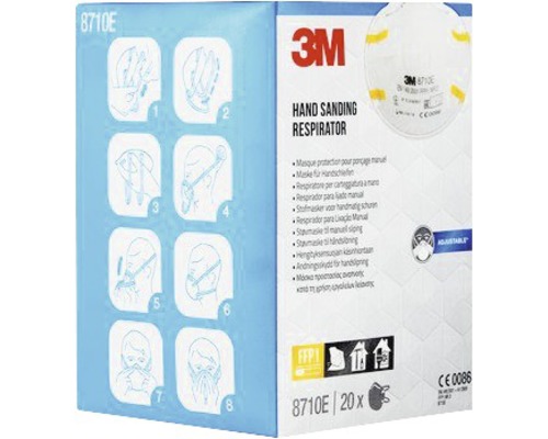 3M™ 8710PRO20 ademhalingsmasker, beschermingsniveau FFP1, verpakking van 20
