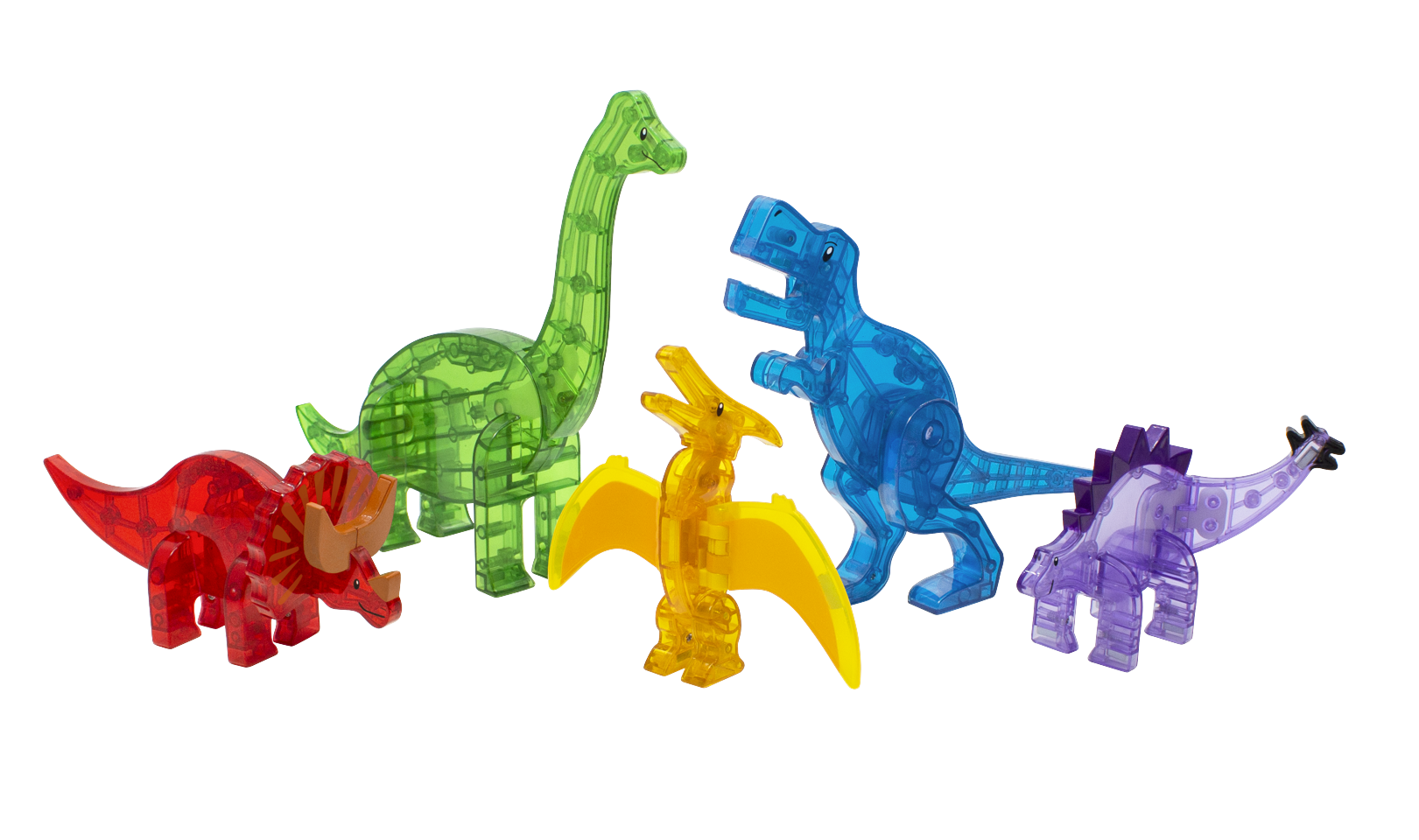 Magna-Tiles - Dinosaurer 5 stk