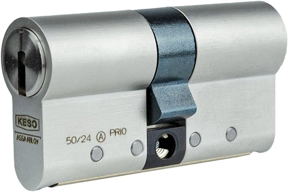 KESO 8000 Omega² 81.A16 Doppelzylinder 30/40 mm | Modularer Schließzylinder Profilzylinder | Aktiv-Kopierschutz Not- und Gefahrenfunktion/Prioritätsfunktion | Sicherungskarte + 5 Schlüssel