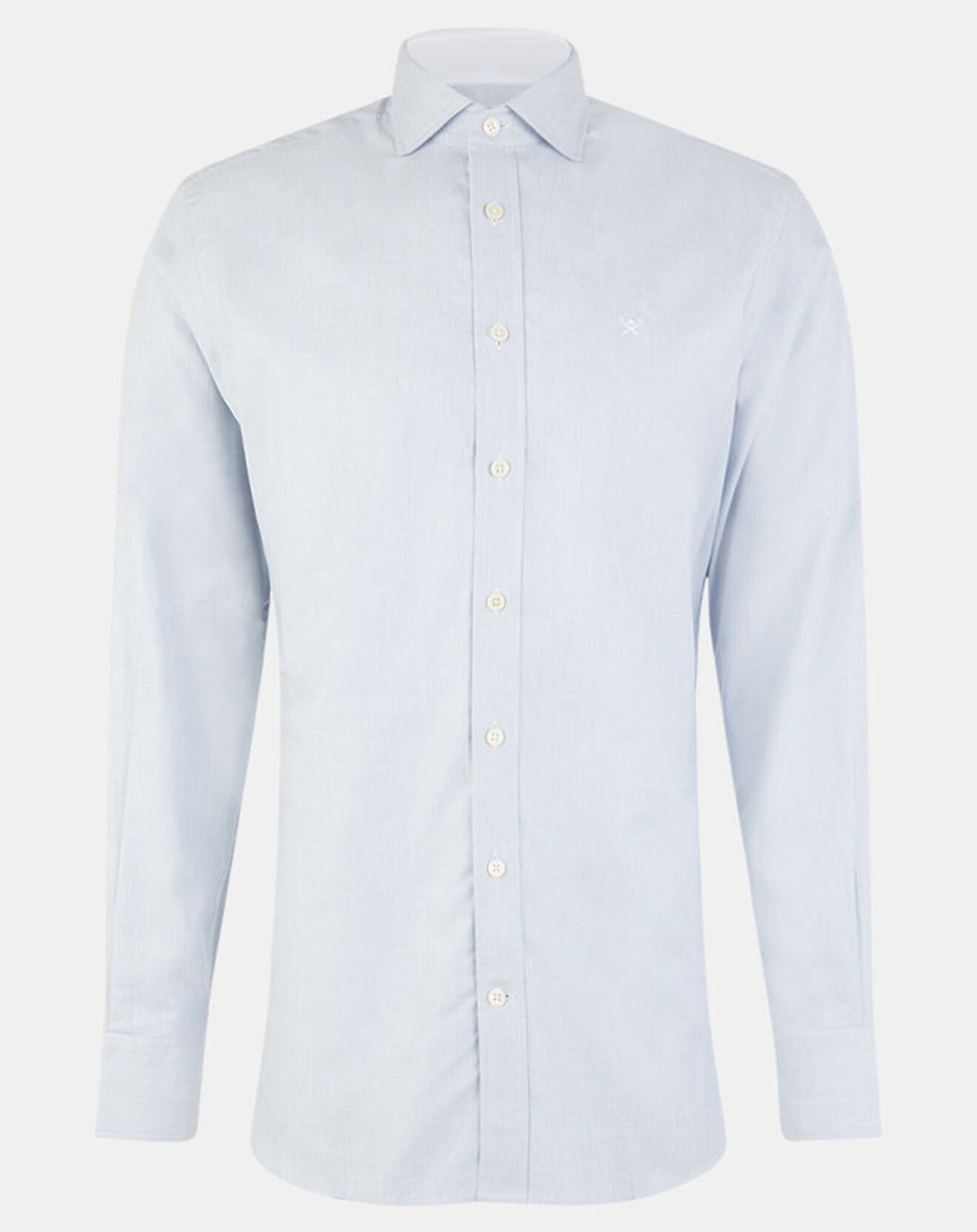 Hackett London Chemise Slim Fit Texturée bleu clair