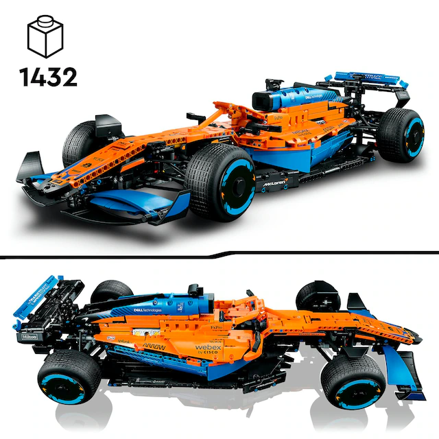 LEGO® Konstruktionsspielsteine »McLaren Formel 1™ Rennwagen (42141), LEGO® Technic« Made in Europe