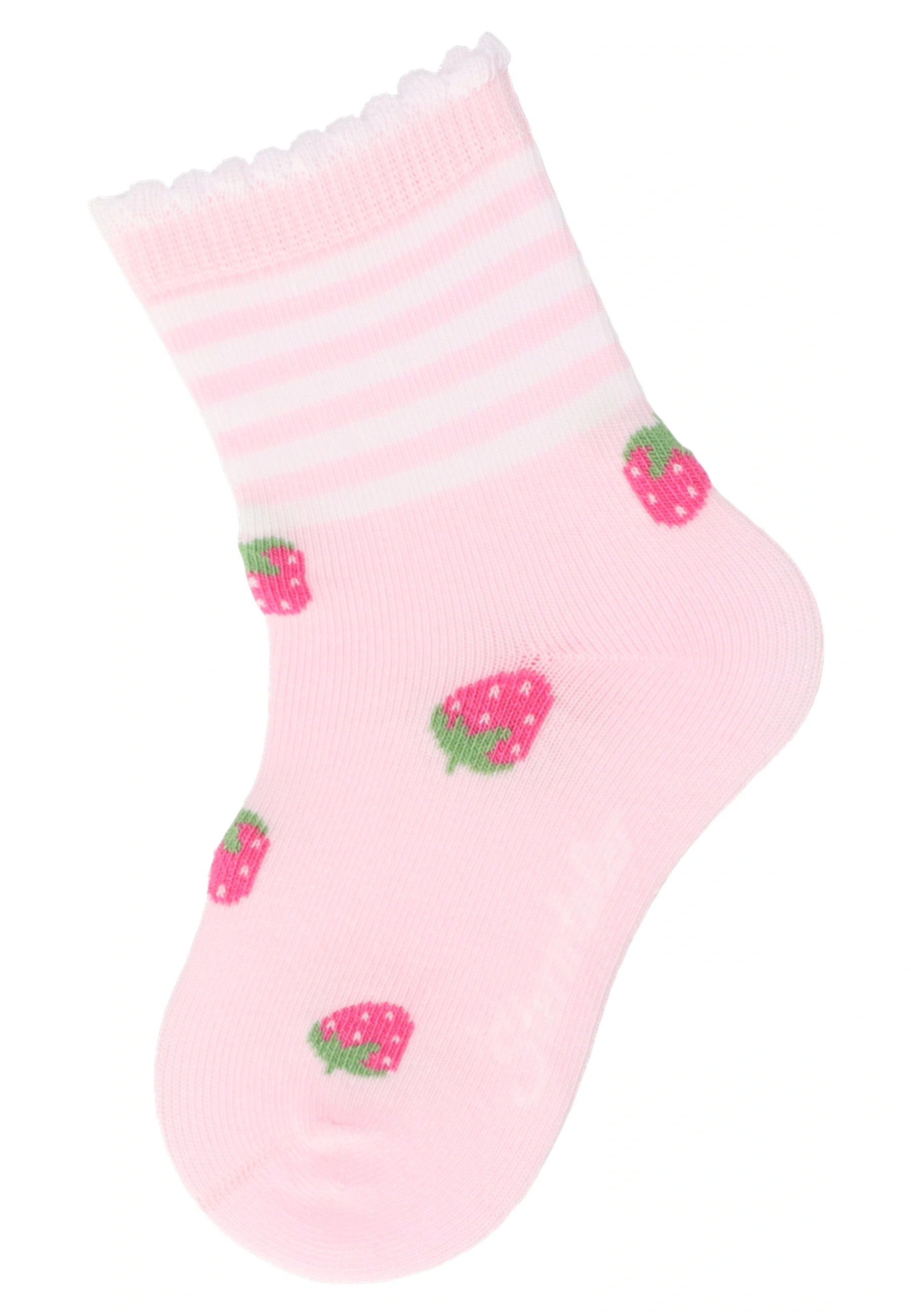 Socken ERDBEEREN 4er Pack in rosa