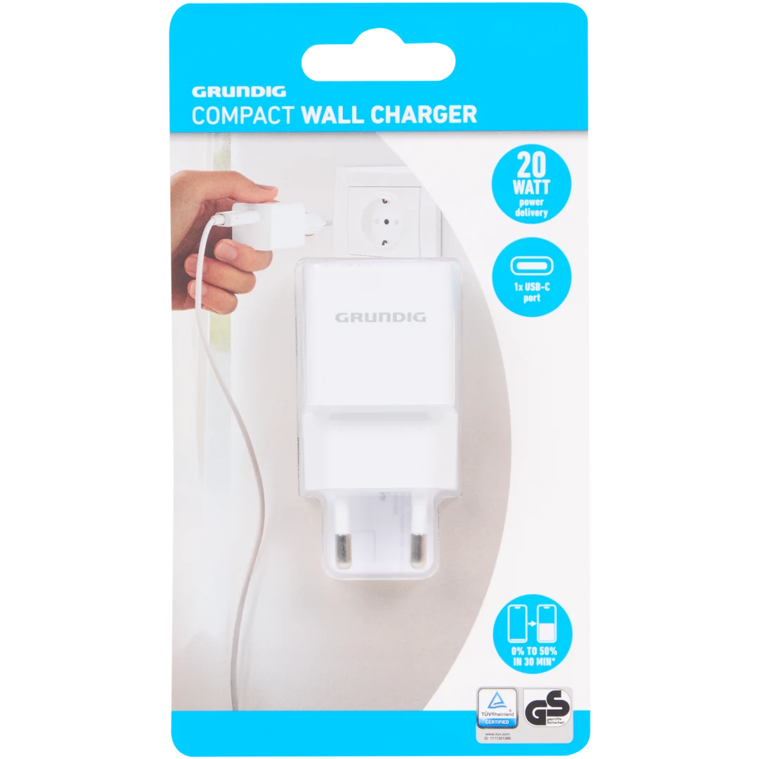 Grundig wandlader 20 watt | diverse kleuren