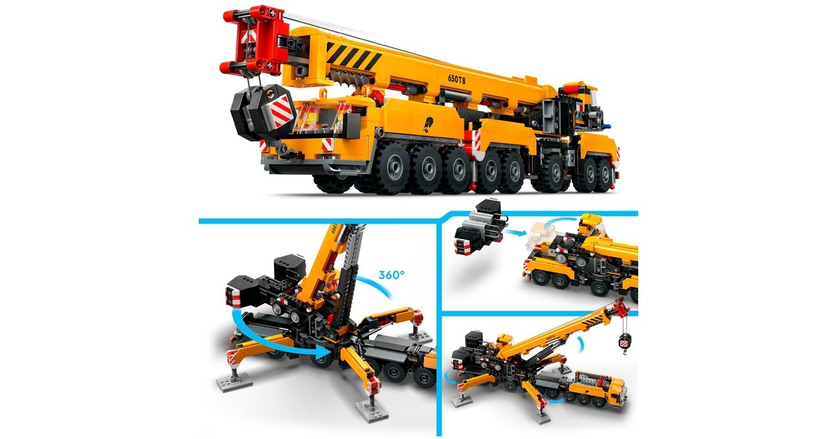 LEGOCity - Gele mobiele bouwkraan Constructiespeelgoed  (60409)