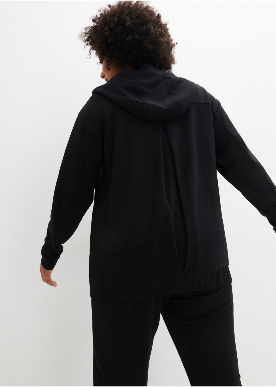 Gilet sweat à capuche ultra soft avec modal