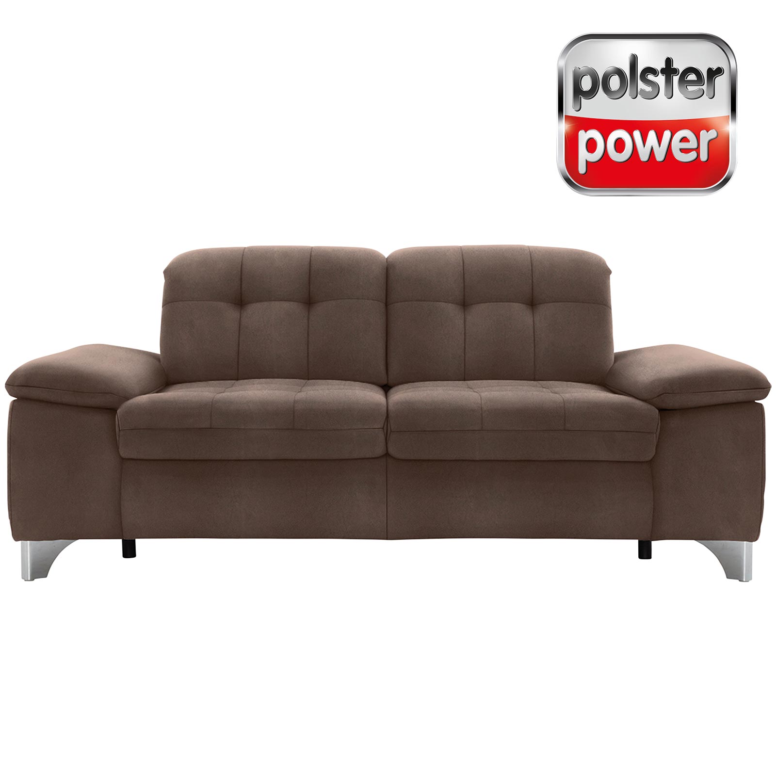 polsterpower 2,5-Sitzer-Sofa - Saddle nougat - Basismodell