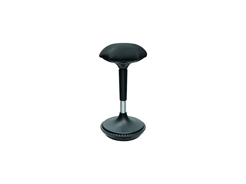 LogiLink EO0011, Polstret sæde, Sort, Stof, Metal, Sort, 24 cm