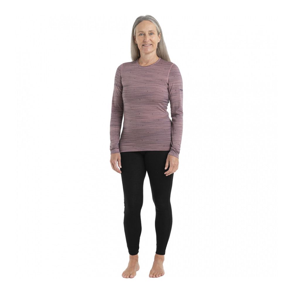 Icebreaker 200 OASIS - Sous-couche Femme crystal/midnight navy/aop