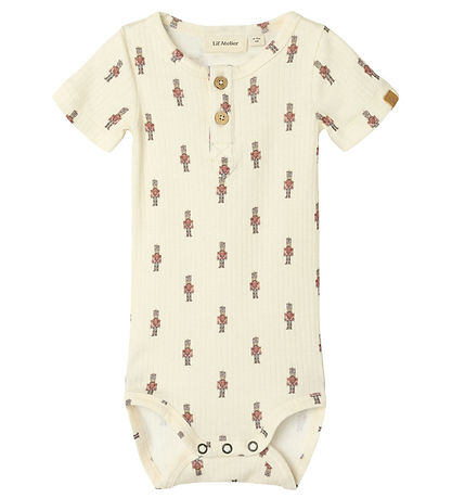 Lil Atelier Body k/æ - Rib - NbmGio - Turtledove m. Tinsoldater