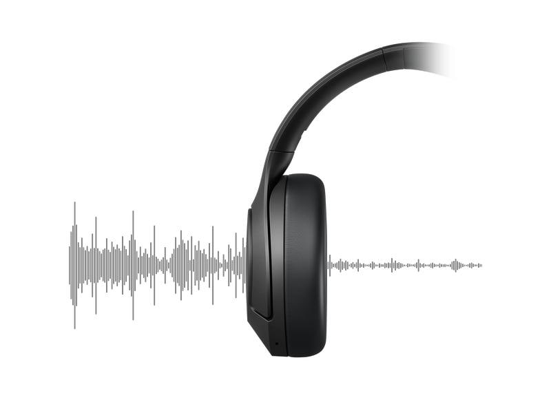 Philips Wireless Over-Ear-Kopfhörer TAH8506BK Schwarz Schlanker Kopfhörer mit grossartigem Sound