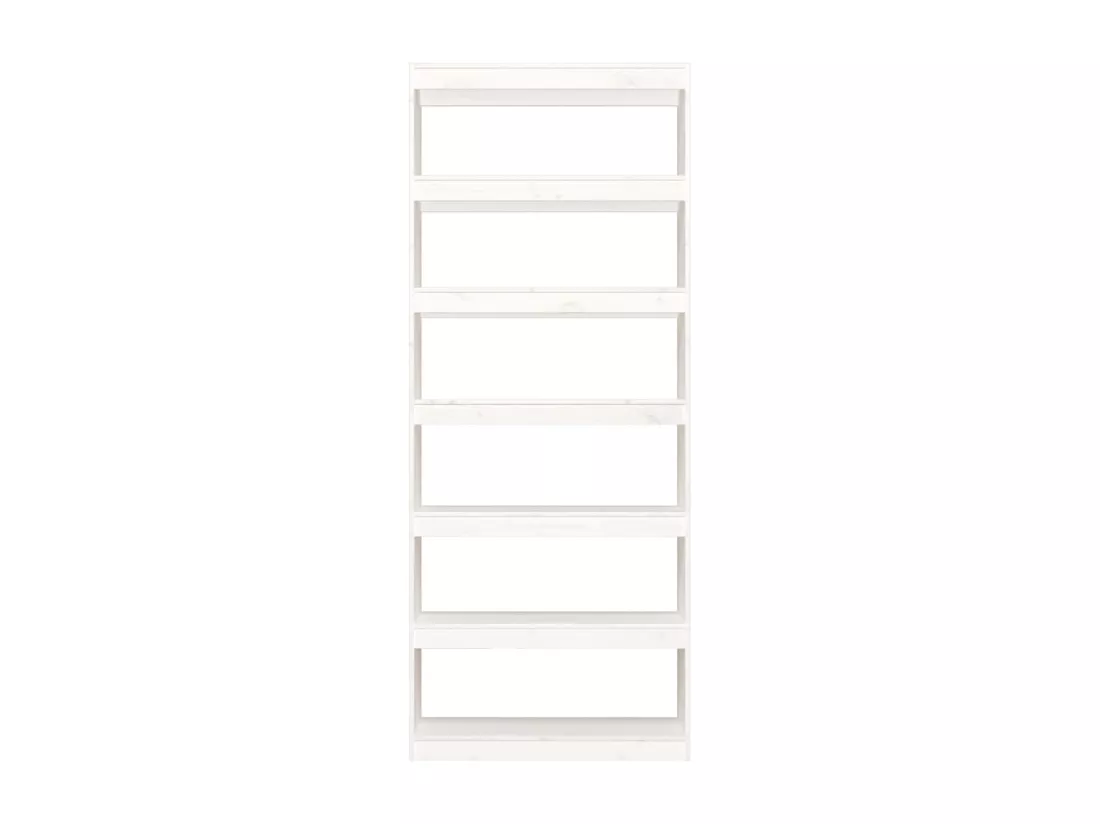 Bibliothèque/Séparateur de pièce Blanc 80x30x199,5cm Pin solide