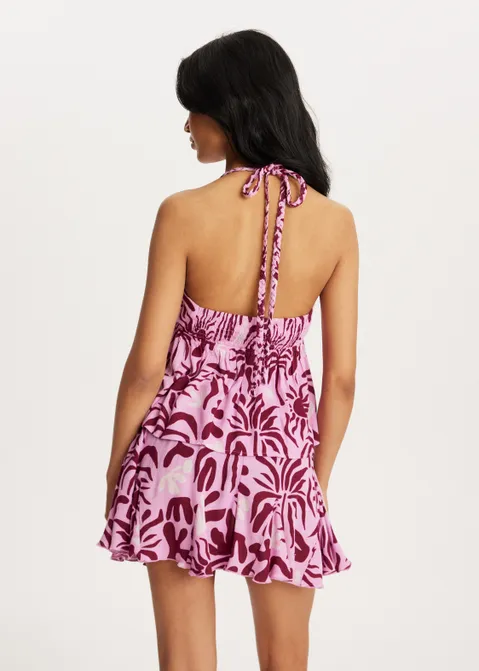 Halter top all over print assorti (ASSOR)