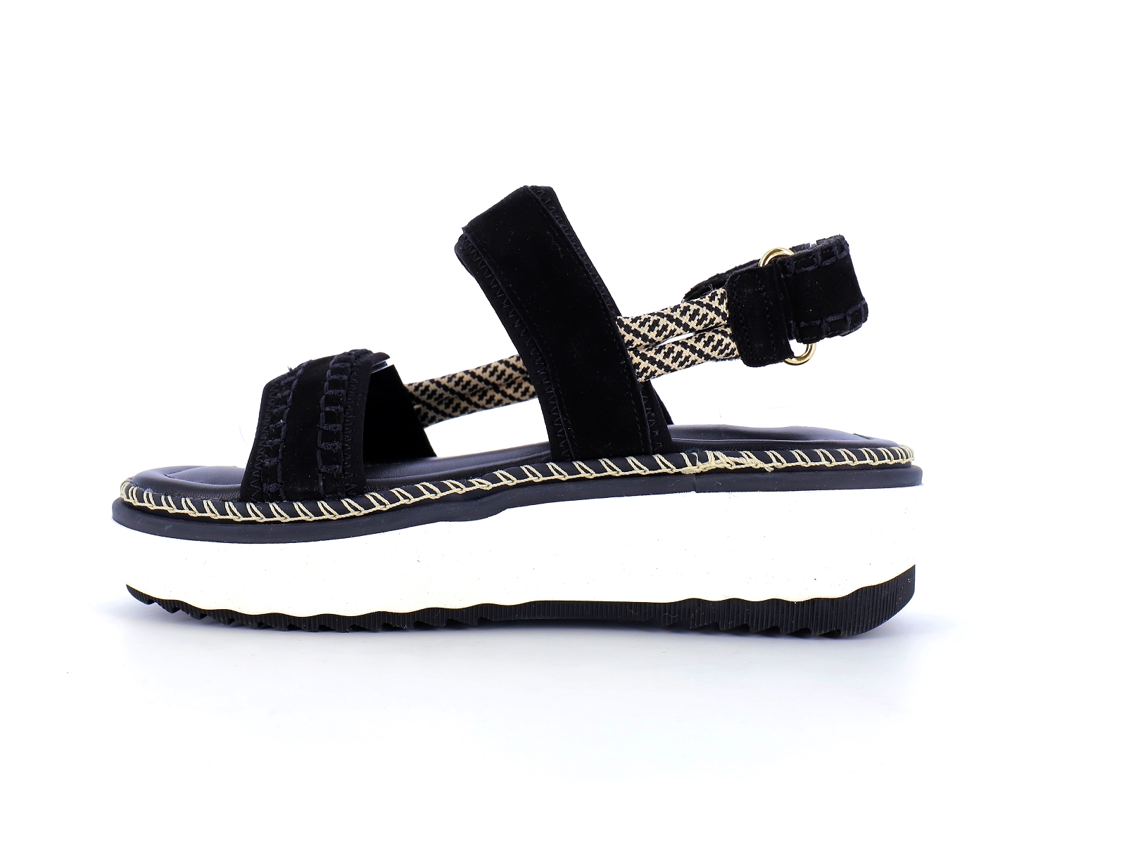 Tamaris-28707 Cuir Velours Noir