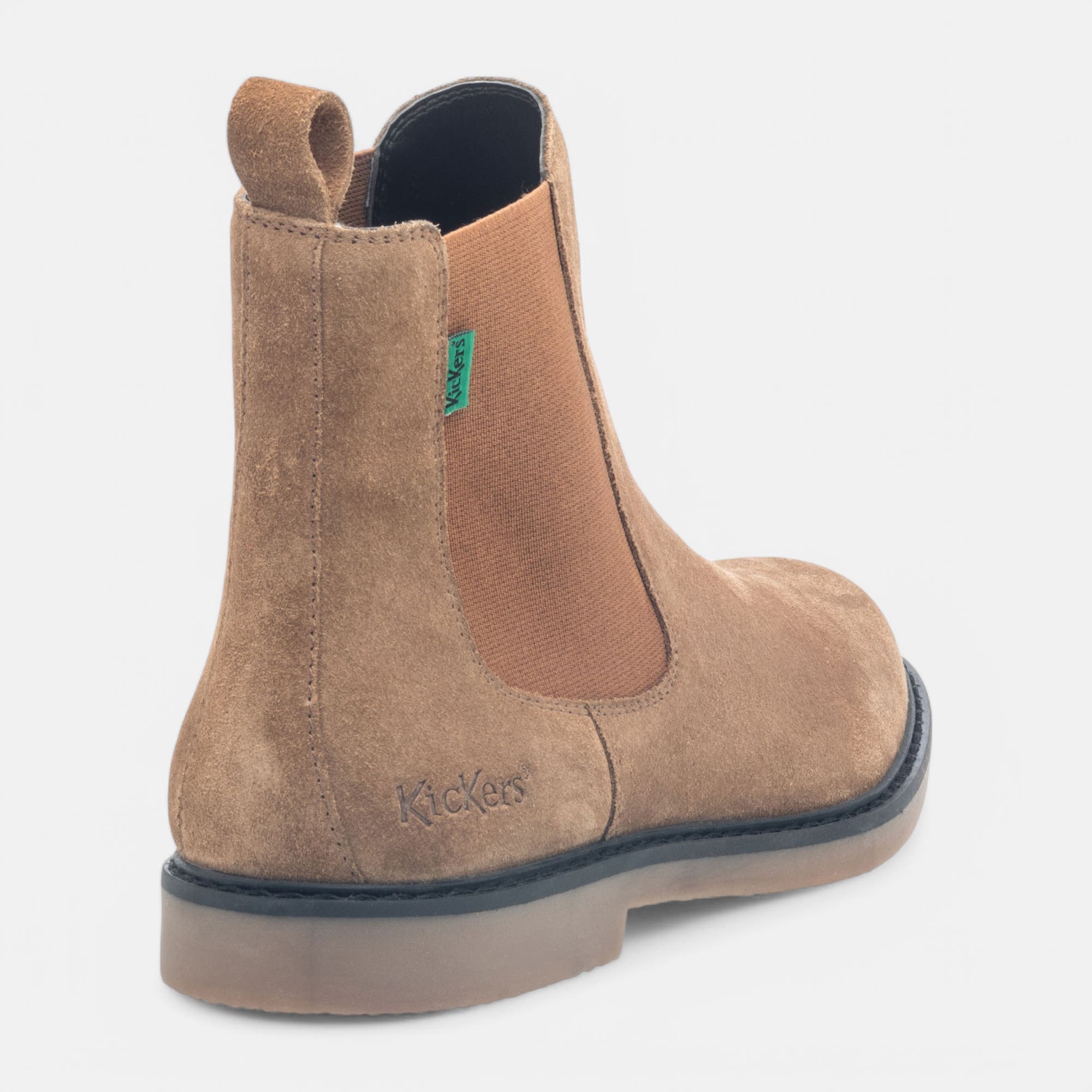 Boots chelsea Femme en cuir camel