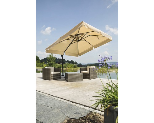 Schneider parasol 300 x 300 x 273 cm, polyester 200 g/m², naturel