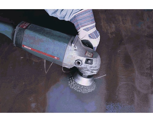 Lessmann potborstels Ø 60 mm messingdraad