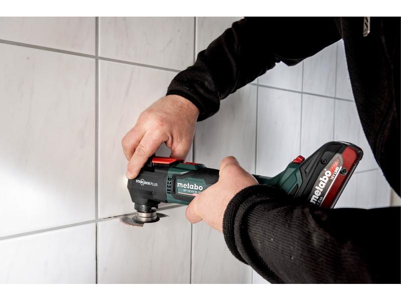 Metabo Akku-Multifunktionswerkzeug MT 18 LTX BL Solo 18-Volt-Akku-Multifunktionsgerät mit metaBOX 145 L