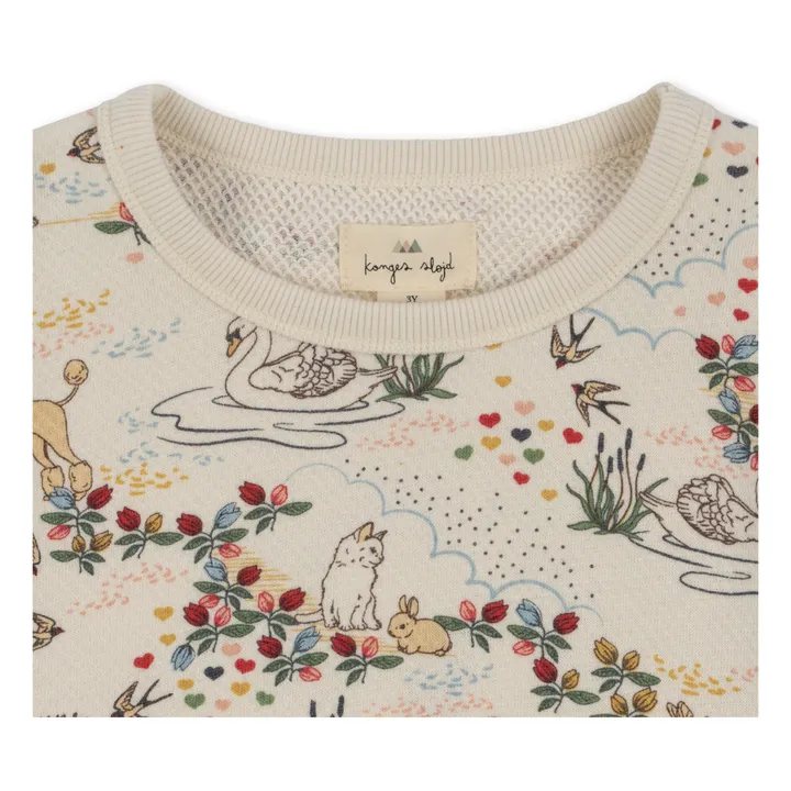 Konges Sløjd Sweat Loupi Lou Volants Coton Bio | Beige