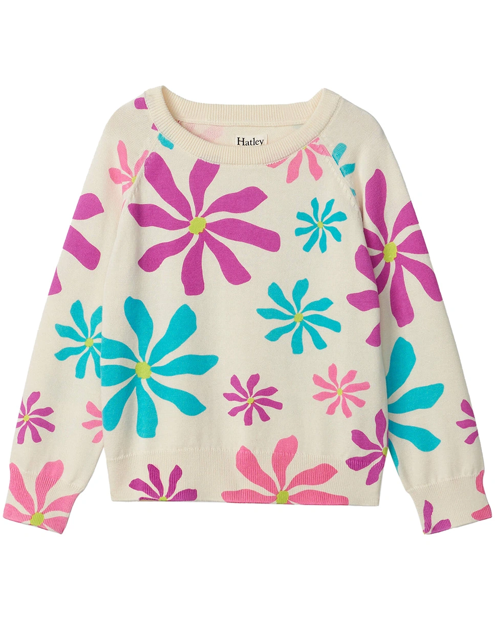 Sweatshirt GROOVY FLOWERS in bunt