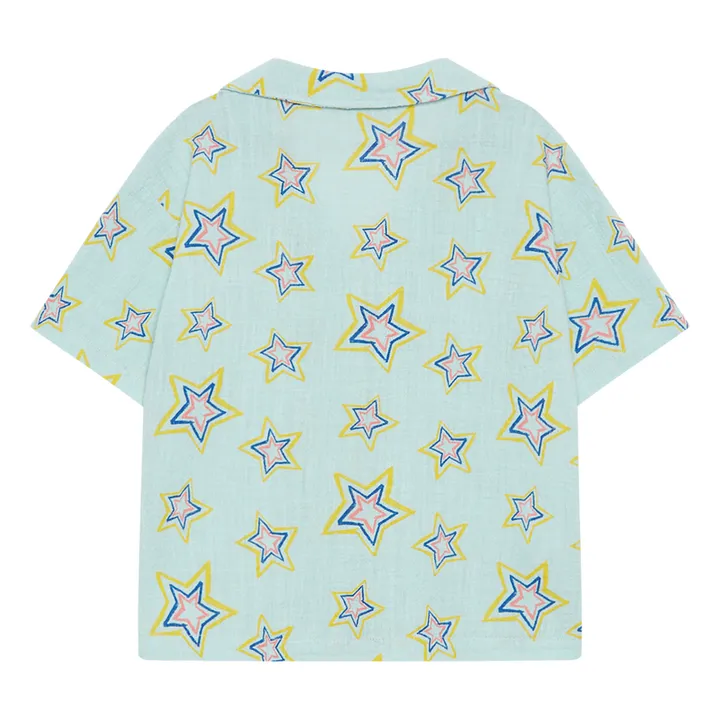 Weekend House Chemise Etoile Coton Bio | Vert d'eau