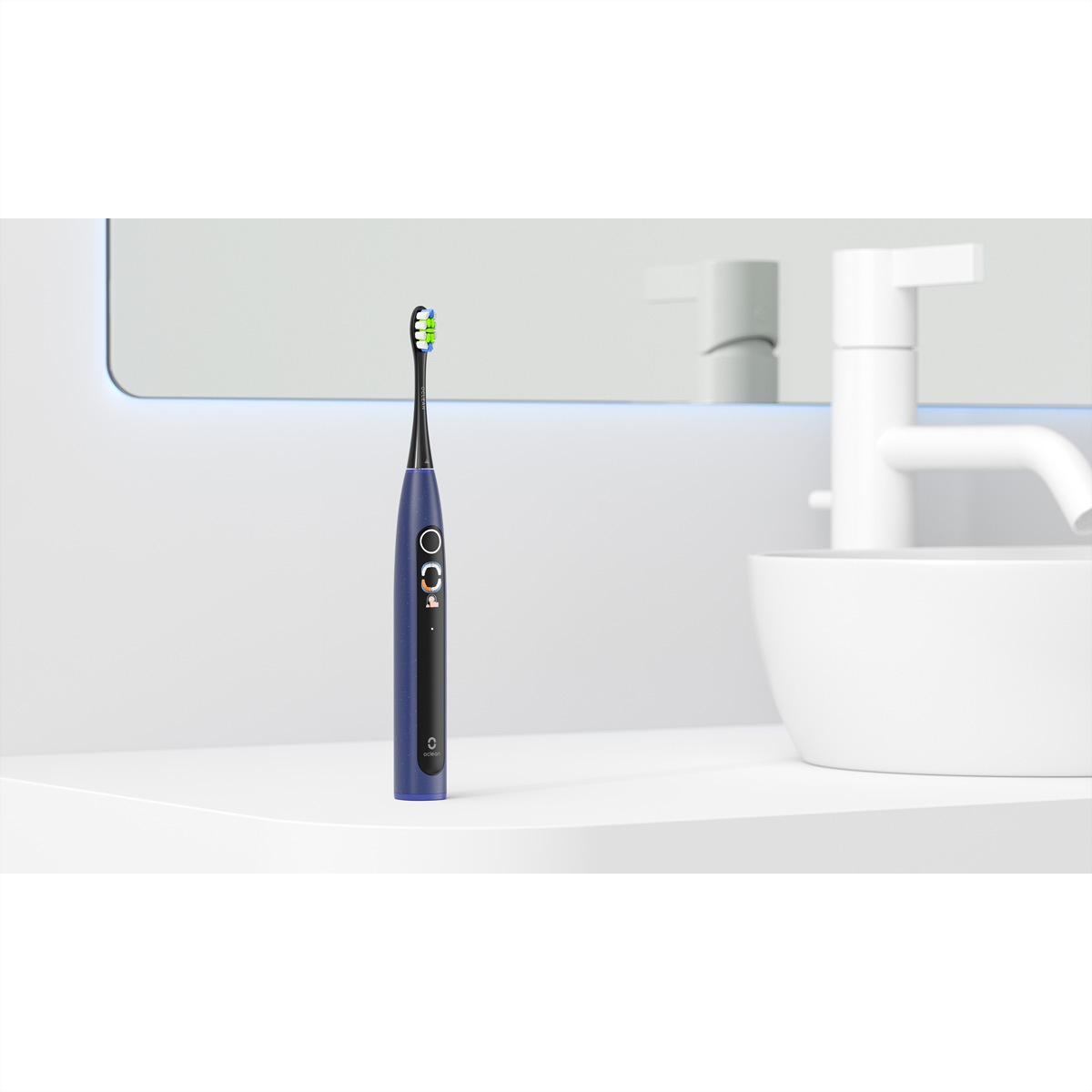 Oclean Elektrische Zahnbürste »Oclean X Lite, Weiss-Grau«