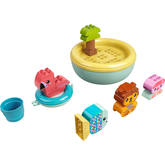 Jouet de bain - l’île flottante des animaux LEGO Duplo 10966