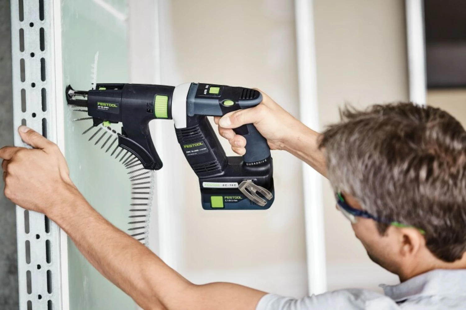 Festool DURADRIVE DWC 18-4500-Basic 18V Li-Ion accu bandschroefmachine body in systainer - 14Nm - 55mm