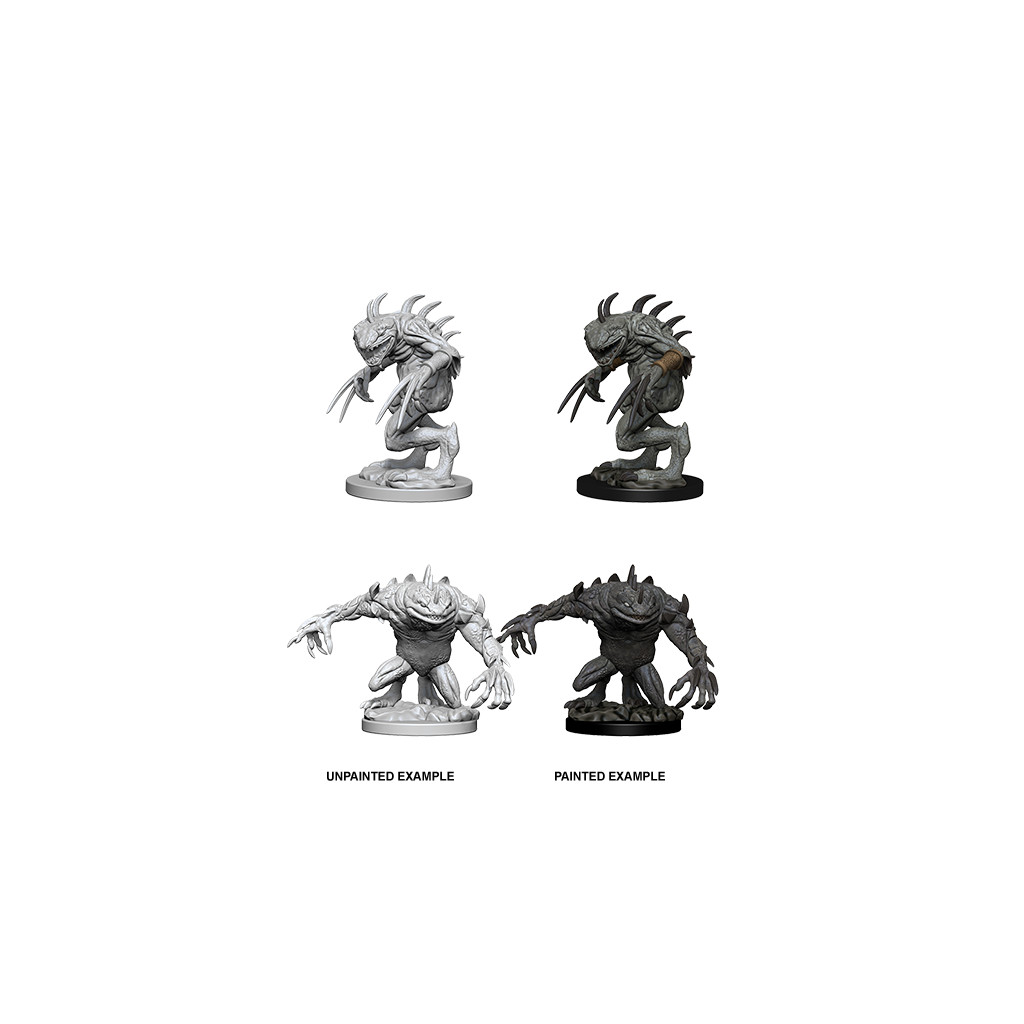 D&D Nolzur's Marvelous Unpainted Miniatures: Gray Slaad & Death Slaad