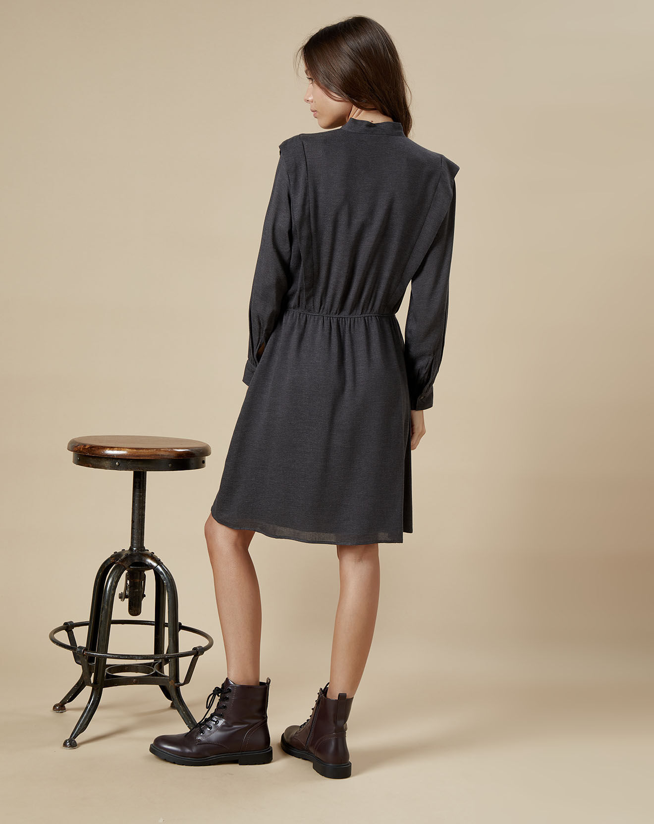 Hartford Robe Rooka gris foncé