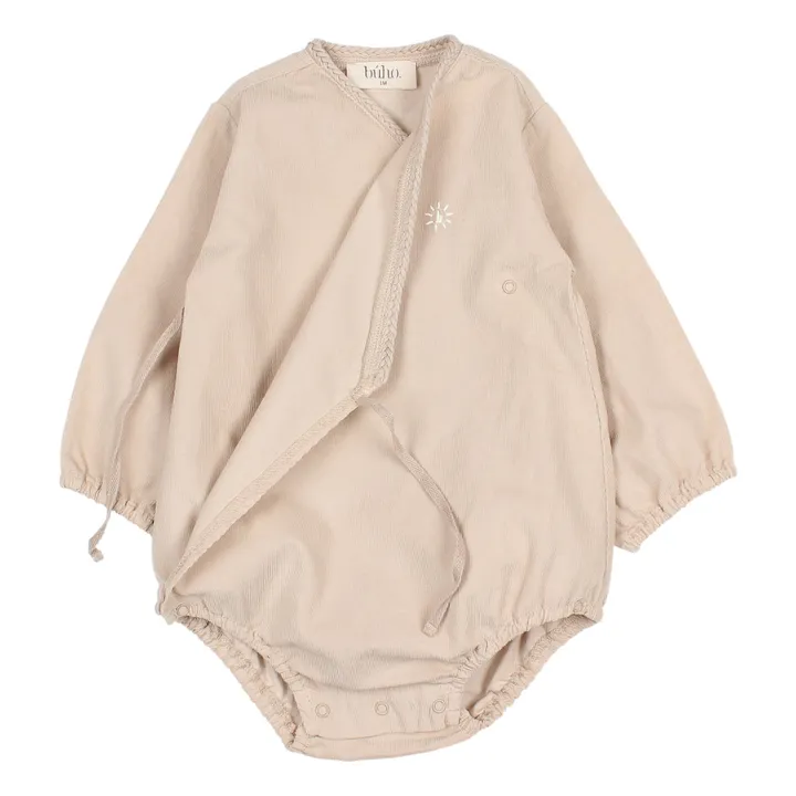 Búho Barboteuse Velours Milleraies Cozy | Sable