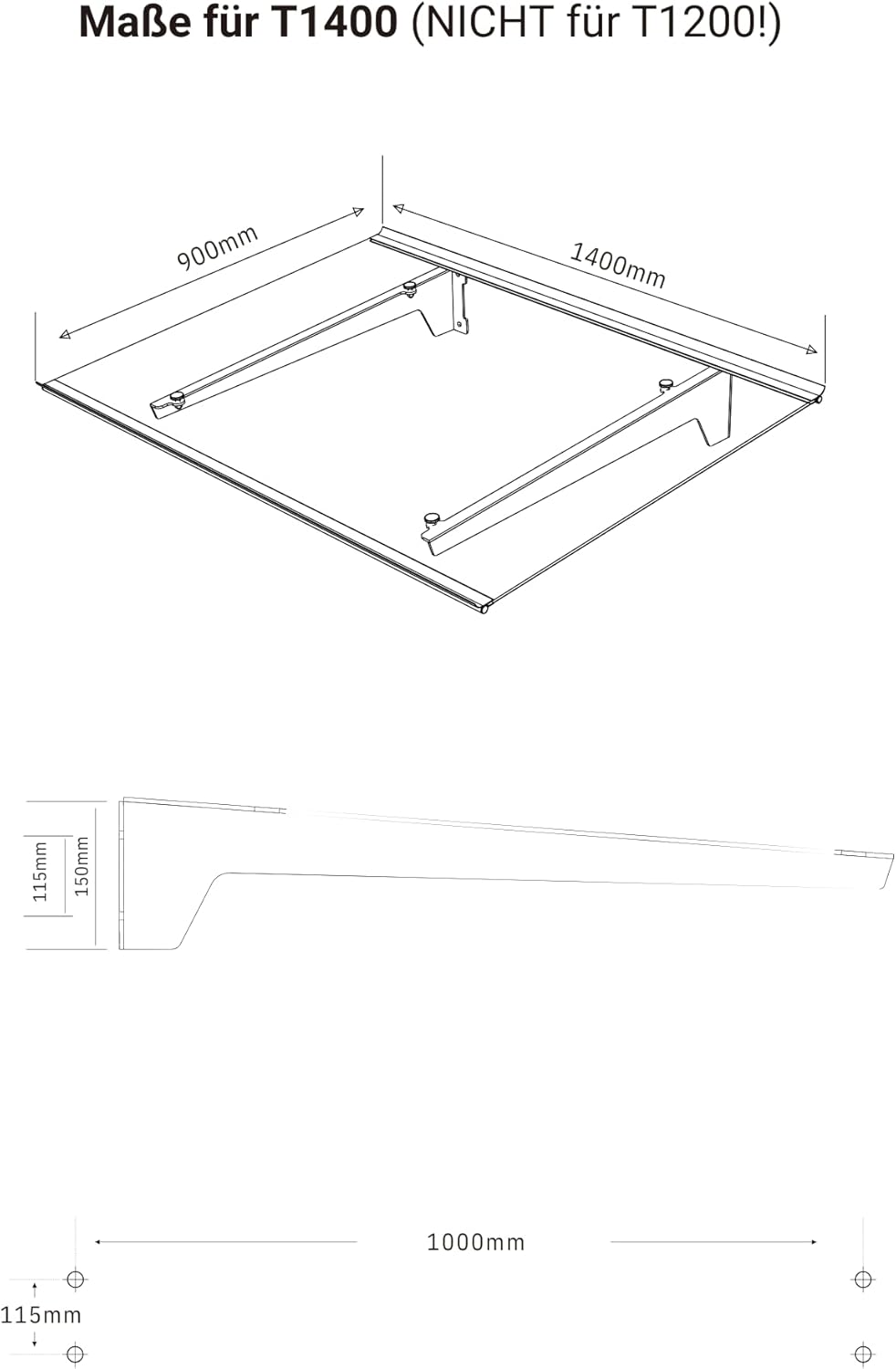 Schartec Aluminium-Vordach T1400 Aluminium-Vordach als Eingangsvordach, Haustürvordach, Eingangsüberdachung, Hauseingangsdach mit edlem Design