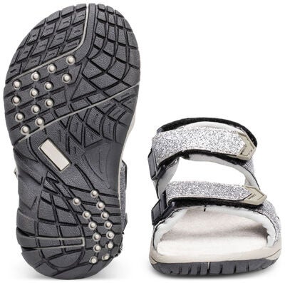 Little Champs Race Glitter Sandaler, Silver
