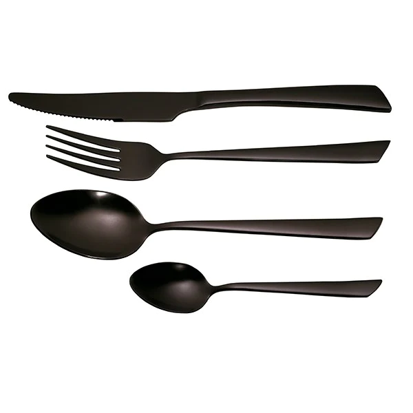 Ménagère 16 pièces inox Delta Black Jean Dubost